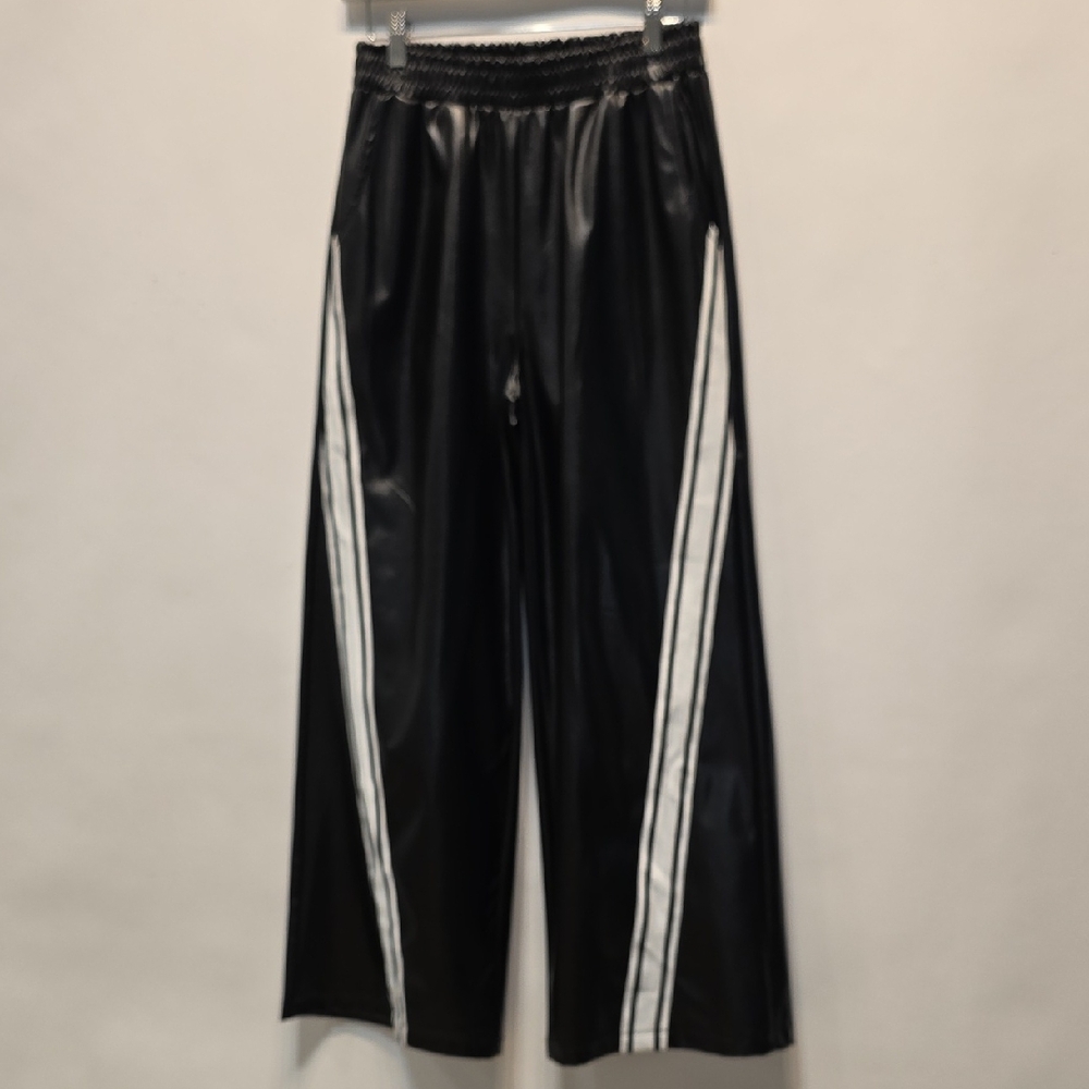 Black Pants with White Stripes